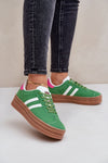 Luxury Women's Platform Sneakers in Imitation Leather Suede, Sizes EU 36-41 for Ultimate Comfort
