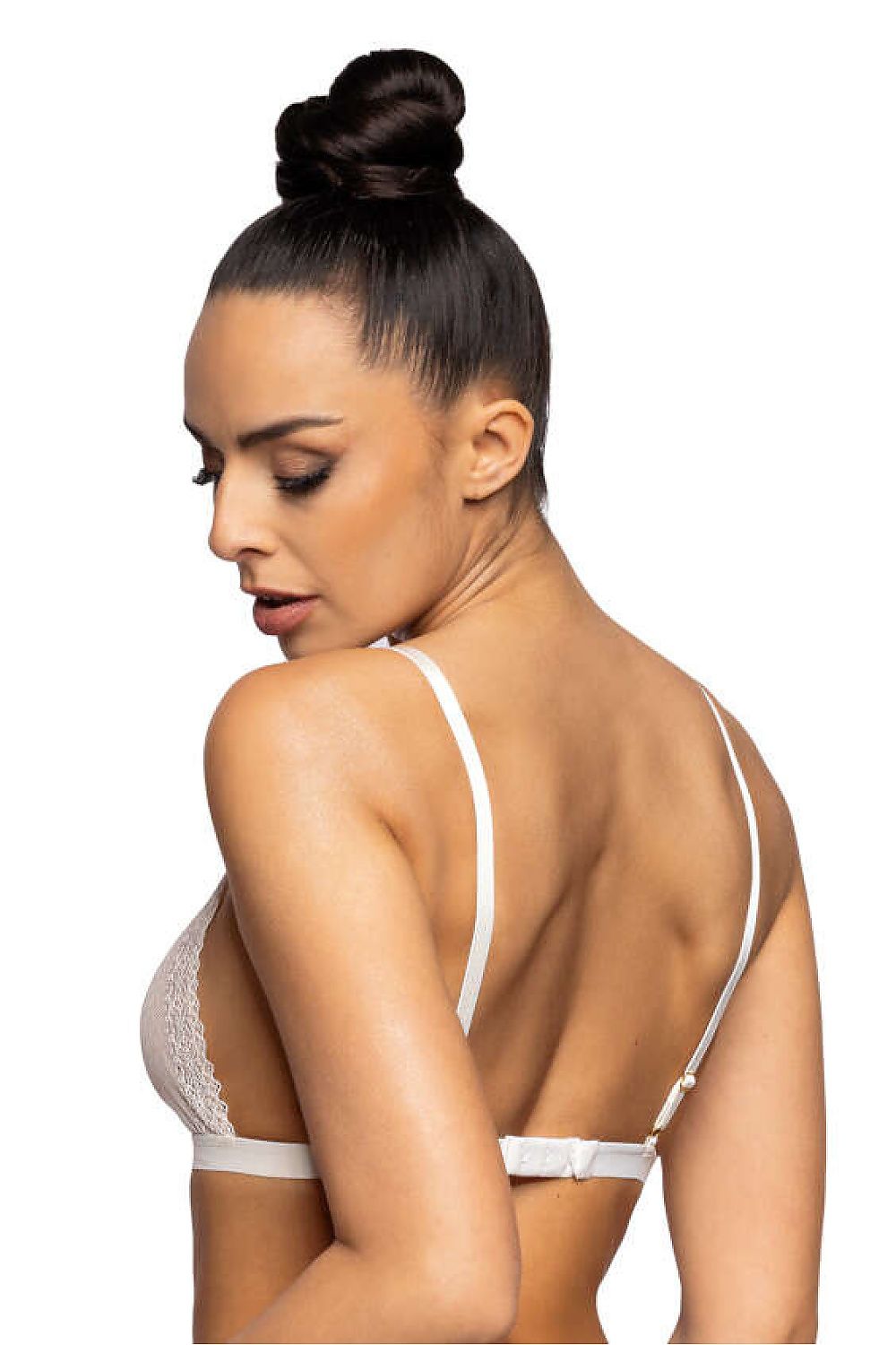 Luxury Ivory Soft Lace Bralette Bra - Sizes EU 65B to EU 90B - Adjustable Straps