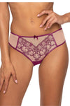 Women's Beige & Purple Maureen S-3808/4 Thongs Size EU 36-44 | Elegant Mesh & Decorative Bow