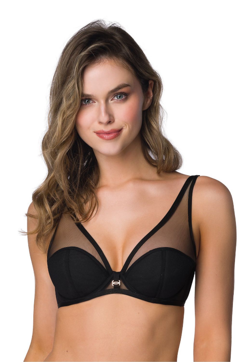 Esme Push Up Bra With Underwired Cups - Elegant Black in Sizes EU 65B to 90C