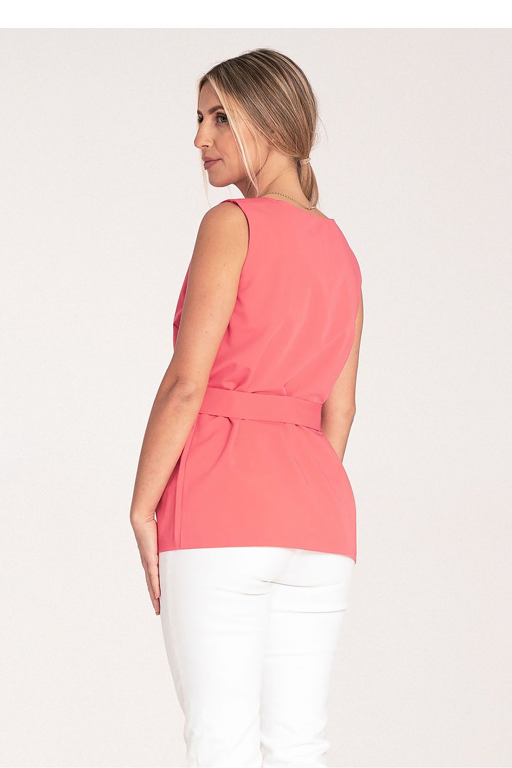 Elegant Figl Trapezoidal Blouse with Gold Buckle | Sizes EU XS-XL | US XS-L