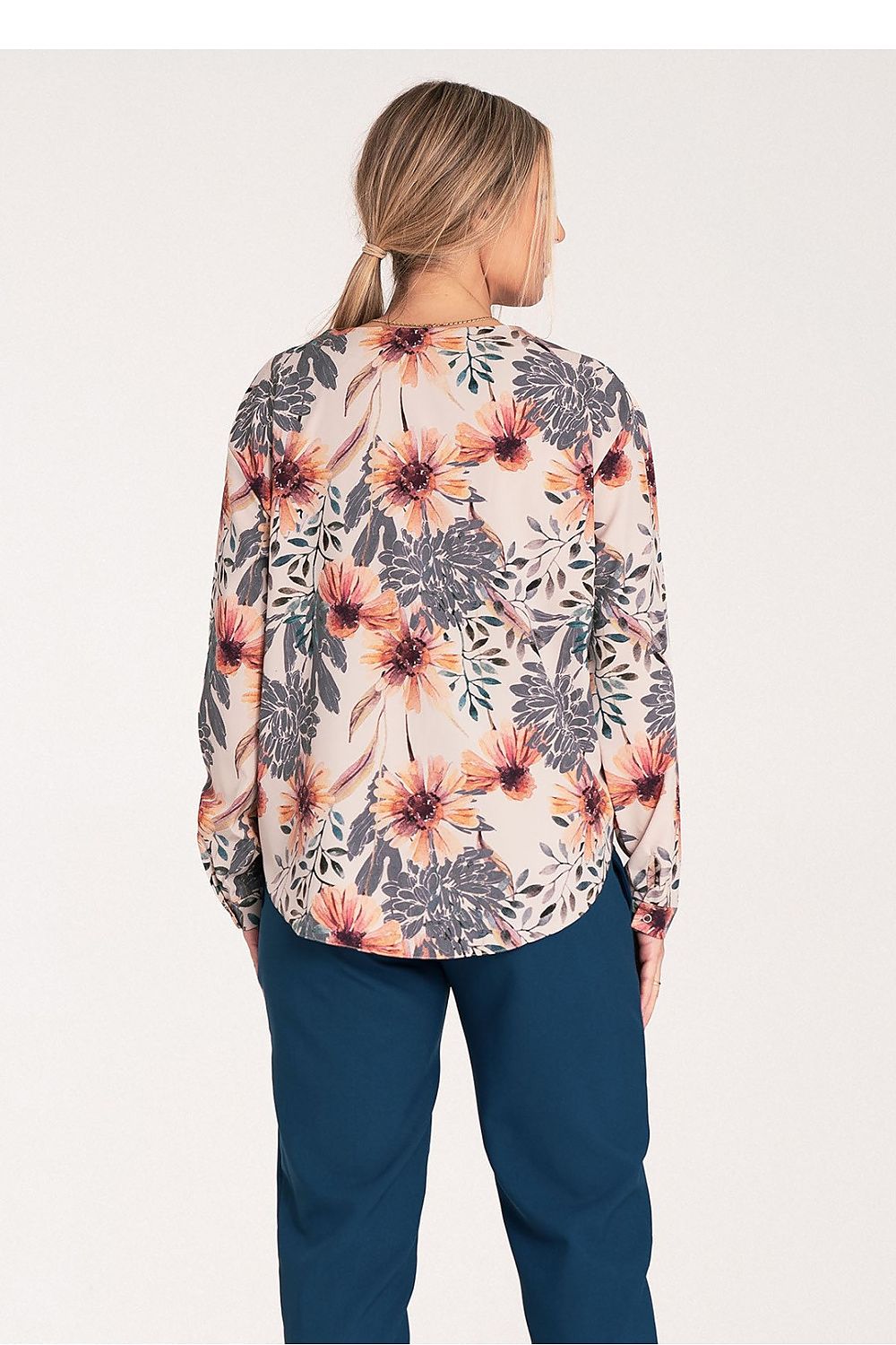 Figl Long Sleeve Shirt With Cheeky Neckline, EU S-XL | US S-XL, Cuff Fastened, Stylish Design