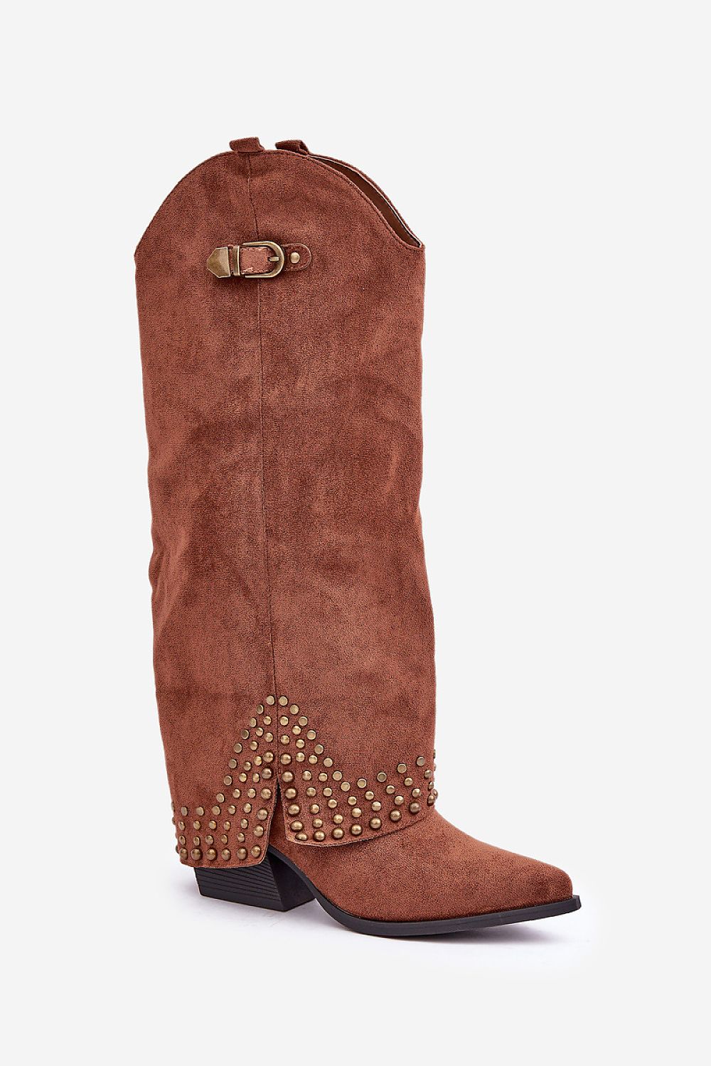 Elegant Eco Suede Women's Ankle Boots with Jet Detail, US 5.5-10.5 | EU 36-41, 7cm Heel