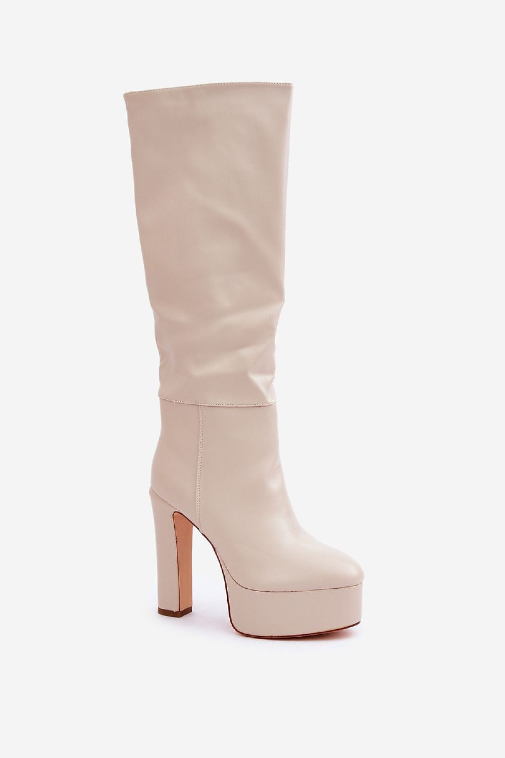 Luxurious Eco Suede Knee-High Heel Boots - Slip-On Design, 13.5cm Heel, EU 36-41 | US 5.5-10.5