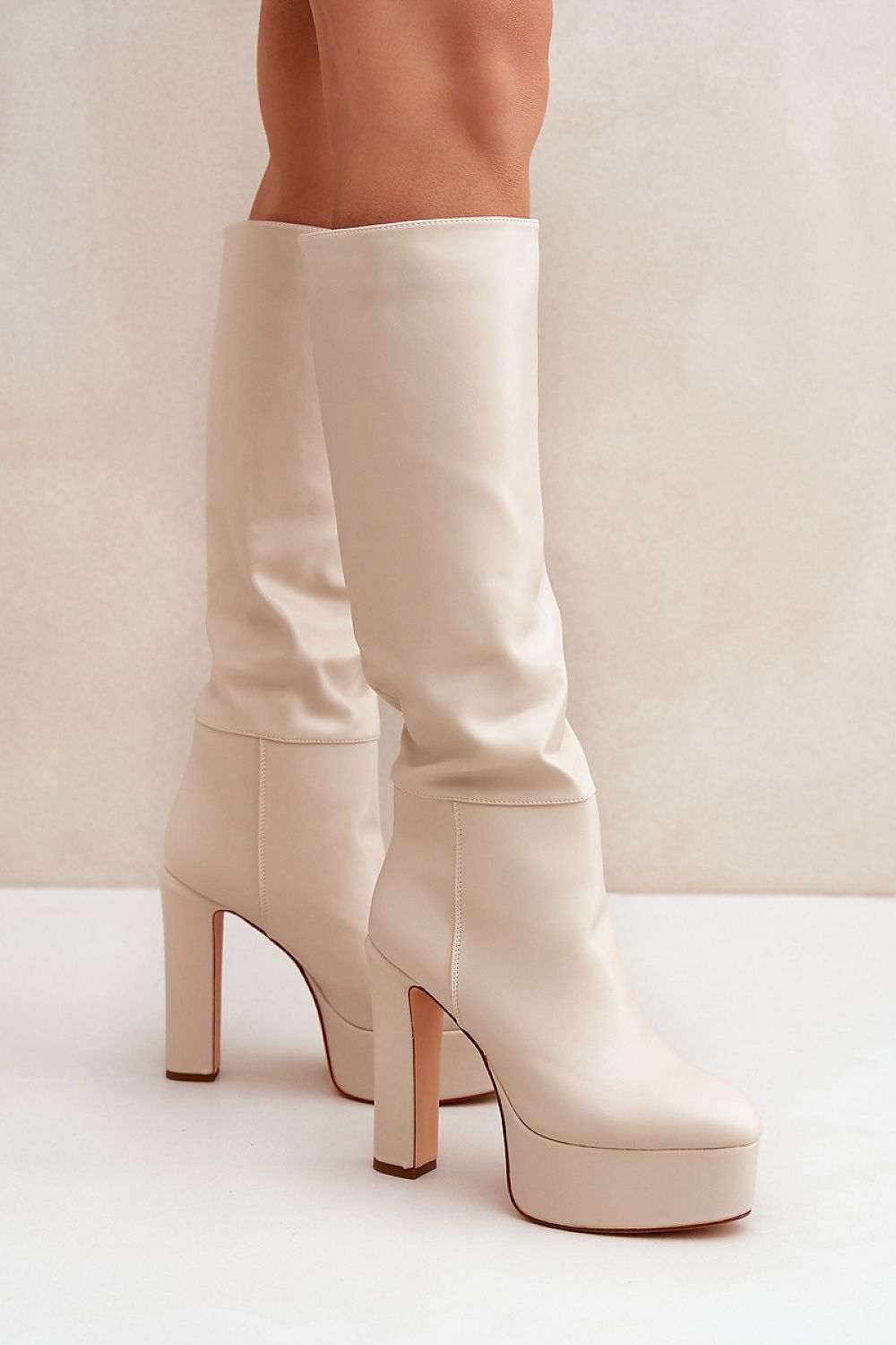 Luxurious Eco Suede Knee-High Heel Boots - Slip-On Design, 13.5cm Heel, EU 36-41 | US 5.5-10.5