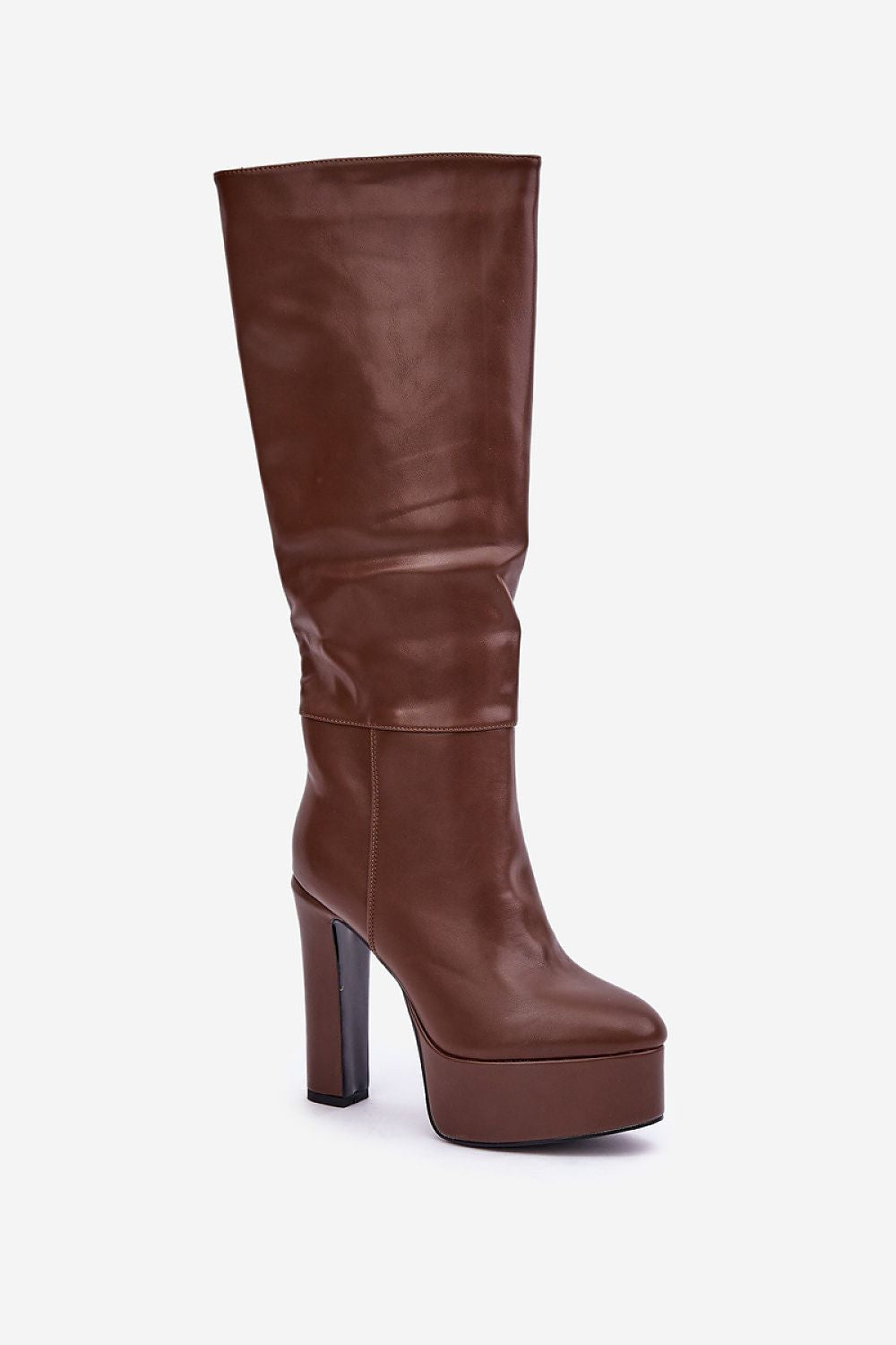 Luxurious Eco Suede Knee-High Heel Boots - Slip-On Design, 13.5cm Heel, EU 36-41 | US 5.5-10.5