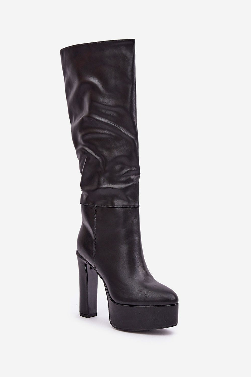 Luxurious Eco Suede Knee-High Heel Boots - Slip-On Design, 13.5cm Heel, EU 36-41 | US 5.5-10.5