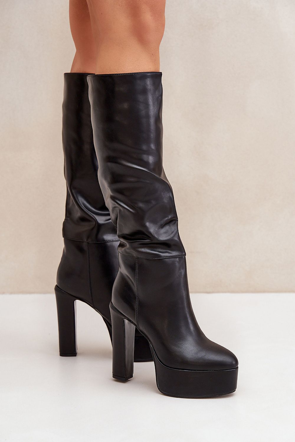 Luxurious Eco Suede Knee-High Heel Boots - Slip-On Design, 13.5cm Heel, EU 36-41 | US 5.5-10.5