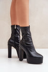 Luxury Women's Ankle Heel Boots EU 36-41 | US 5.5-10.5 | Eco Leather, 14 cm Heel, Almond Toes