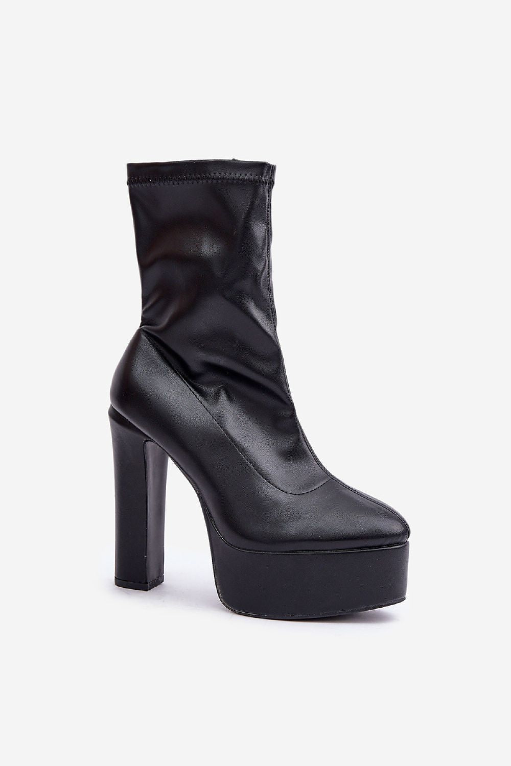 Luxury Women's Ankle Heel Boots EU 36-41 | US 5.5-10.5 | Eco Leather, 14 cm Heel, Almond Toes