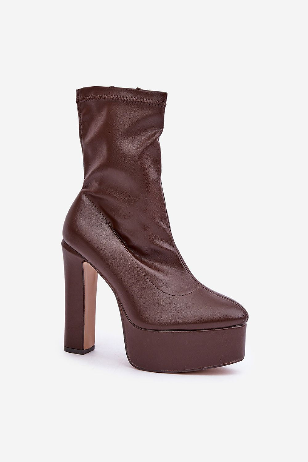 Luxury Women's Ankle Heel Boots EU 36-41 | US 5.5-10.5 | Eco Leather, 14 cm Heel, Almond Toes
