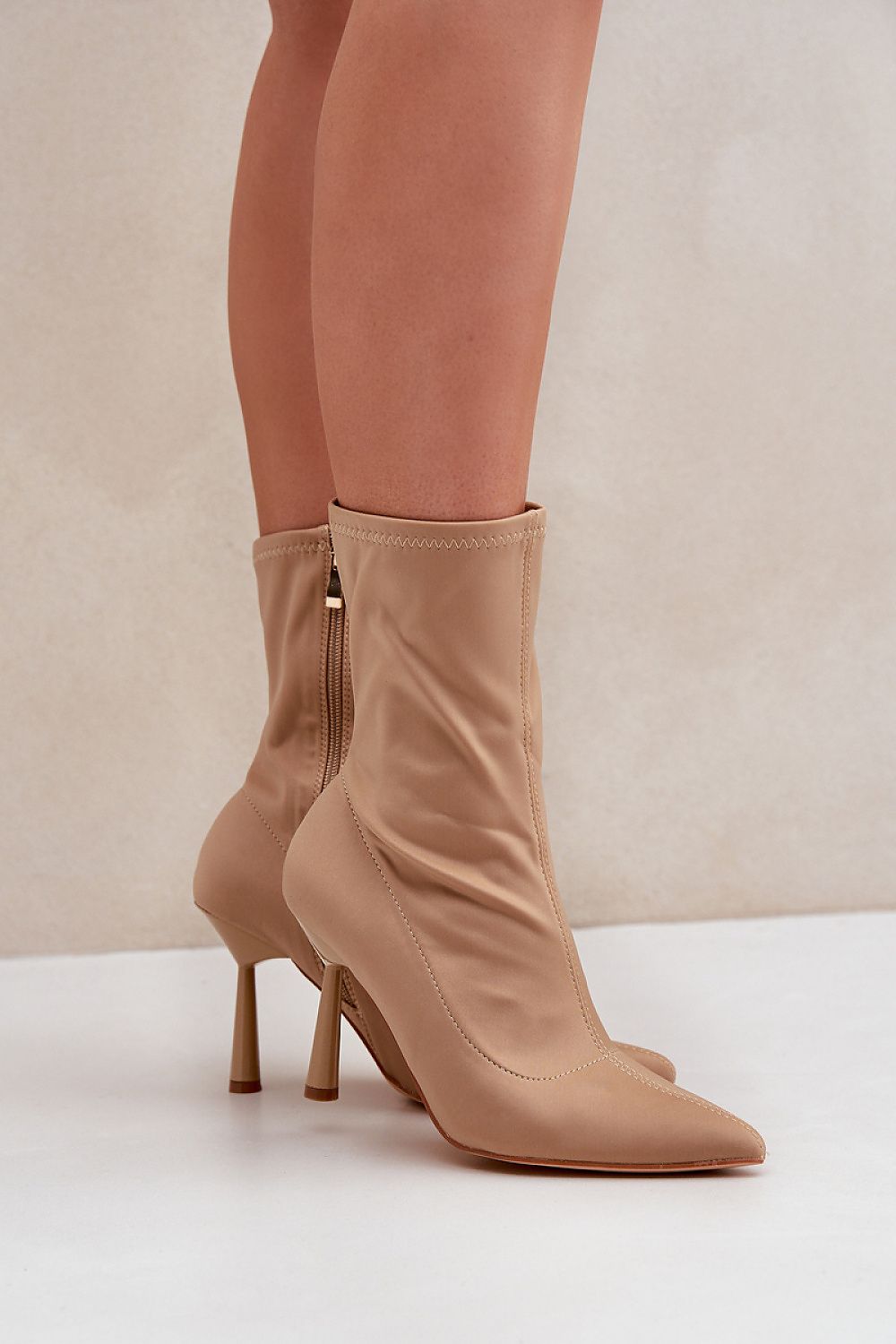 Elegant Women's Ankle Boots EU 36-41 | US 5.5-10.5 with Stiletto Heels & Zipper Closure