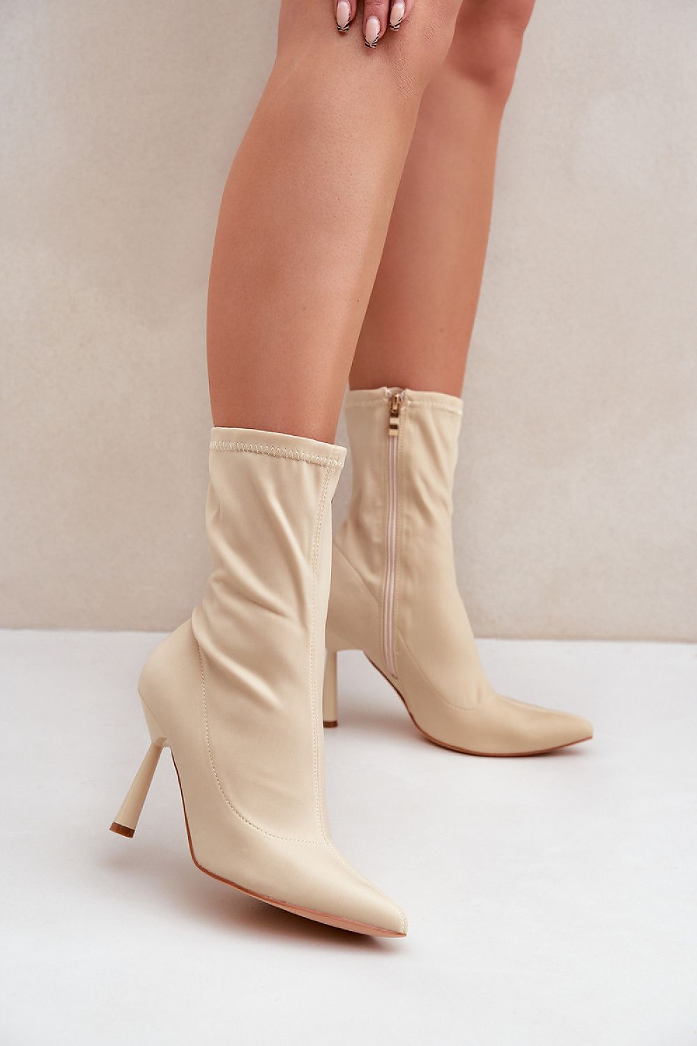 Elegant Women's Ankle Boots EU 36-41 | US 5.5-10.5 with Stiletto Heels & Zipper Closure
