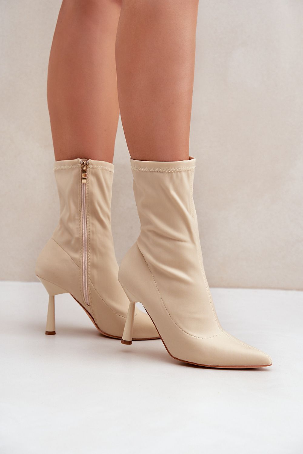 Elegant Women's Ankle Boots EU 36-41 | US 5.5-10.5 with Stiletto Heels & Zipper Closure