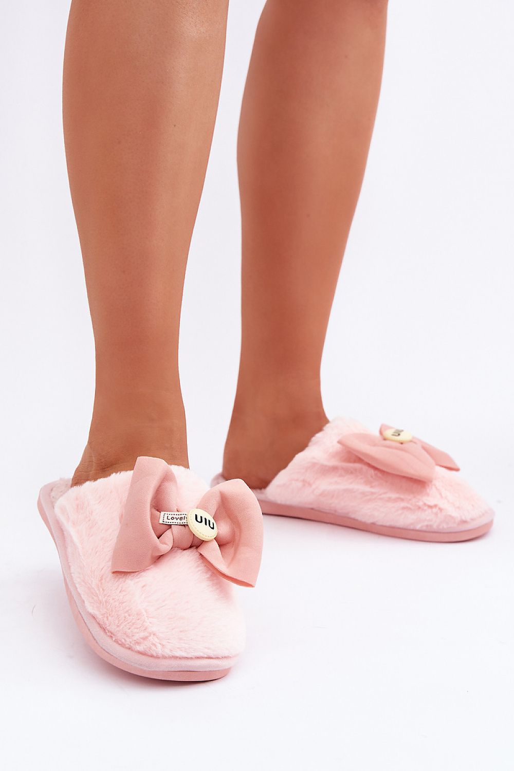 Luxury Women's Warm Slippers EU 36/37 | US 6 With Soft Fur And Charming Bow