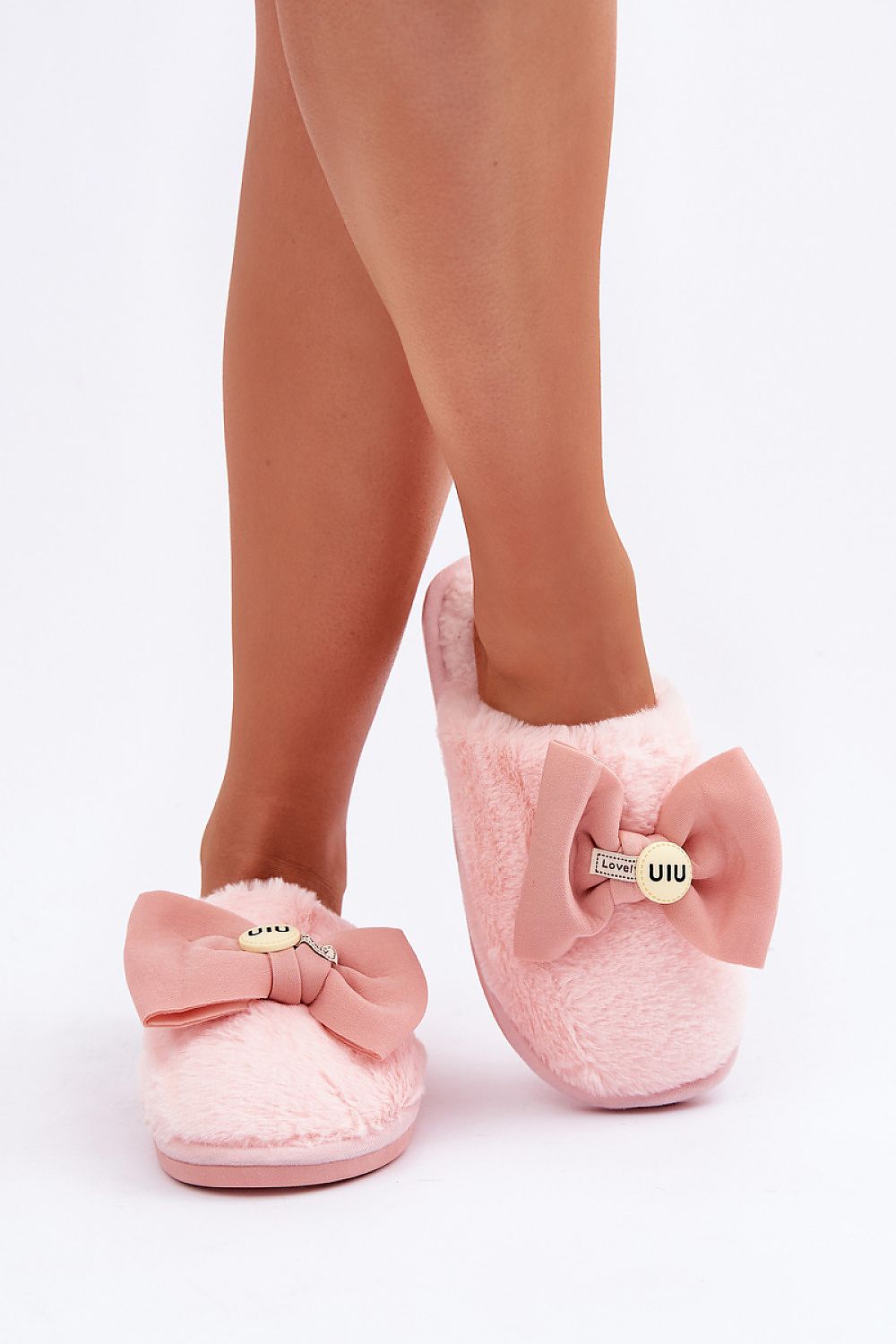 Luxury Women's Warm Slippers EU 36/37 | US 6 With Soft Fur And Charming Bow
