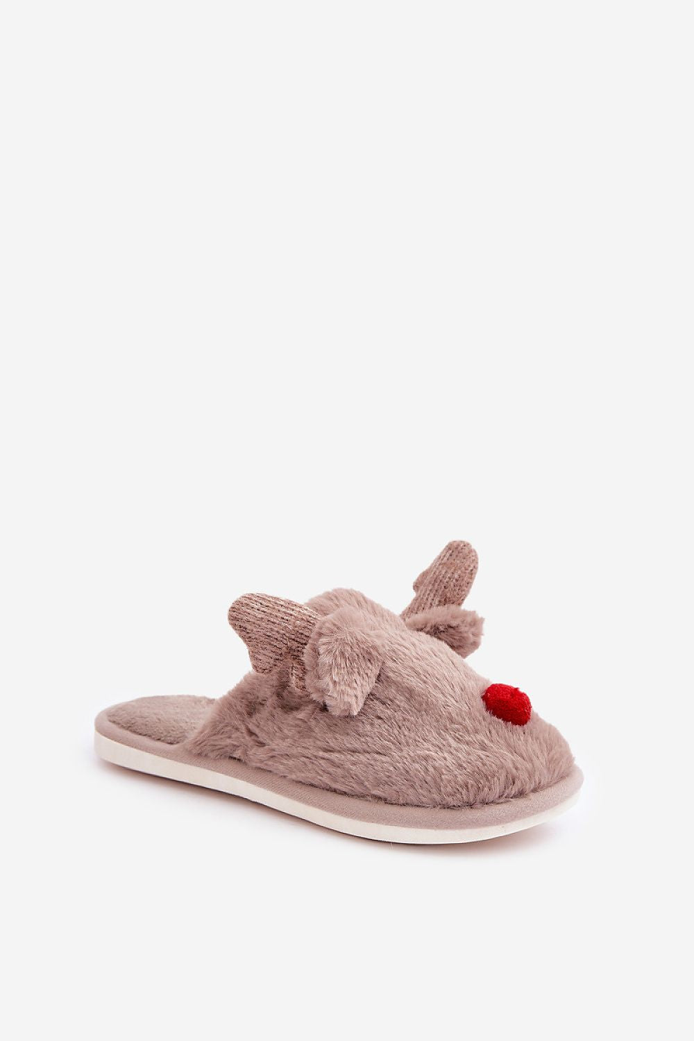 Luxurious Fur Lined Reindeer Motif Slippers | EU Sizes 36-41 | US Sizes 5.5-10.5