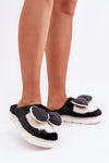 Women's Cozy Fur Slippers with Bow - EU 36/37 | US 6 to EU 40/41 | US 10, Stylish & Warm