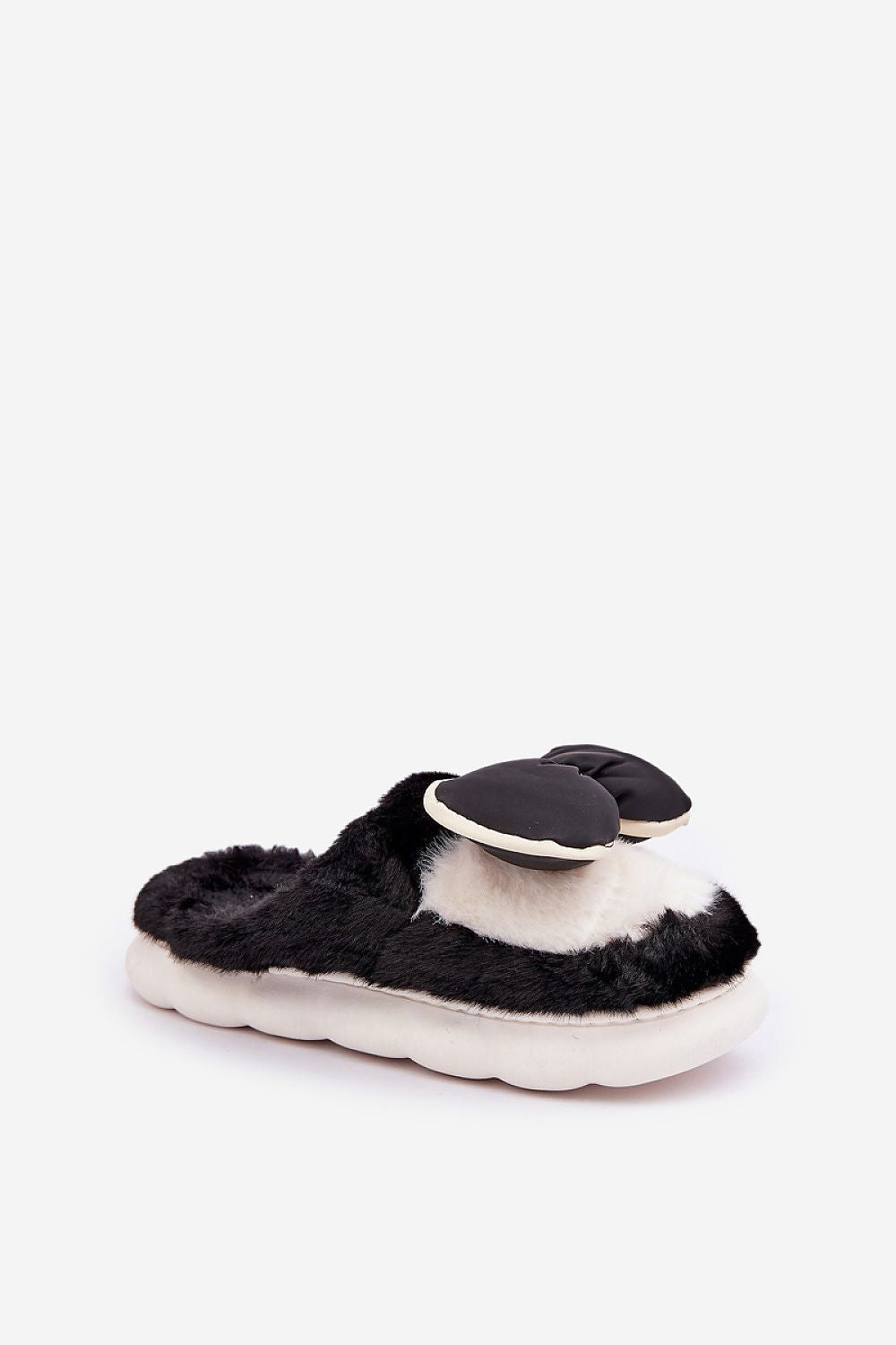 Women's Cozy Fur Slippers with Bow - EU 36/37 | US 6 to EU 40/41 | US 10, Stylish & Warm
