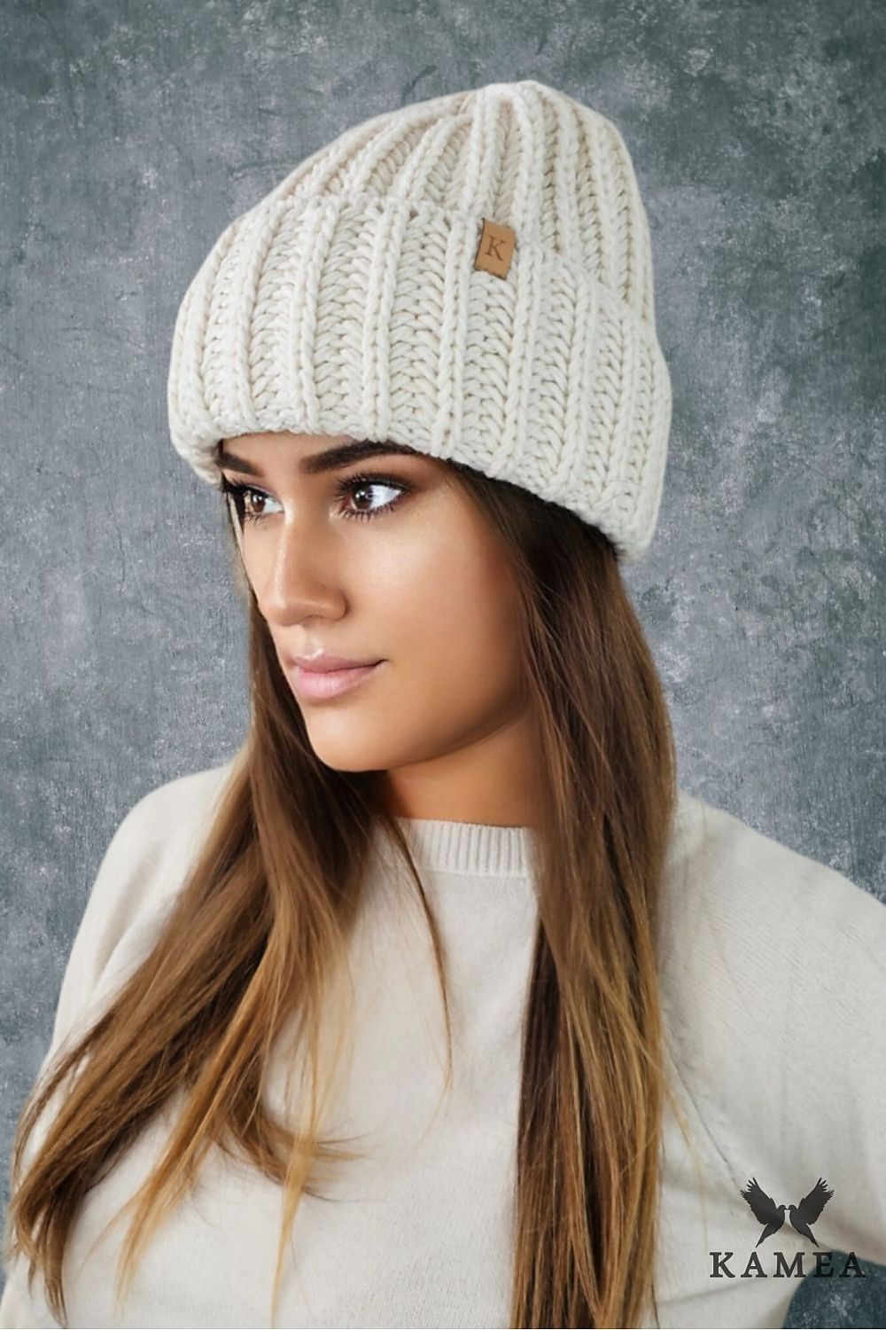 Kamea Landa Premium Thick Mustard Winter Hat with Wool Blend and Plush Polar Fleece Lining
