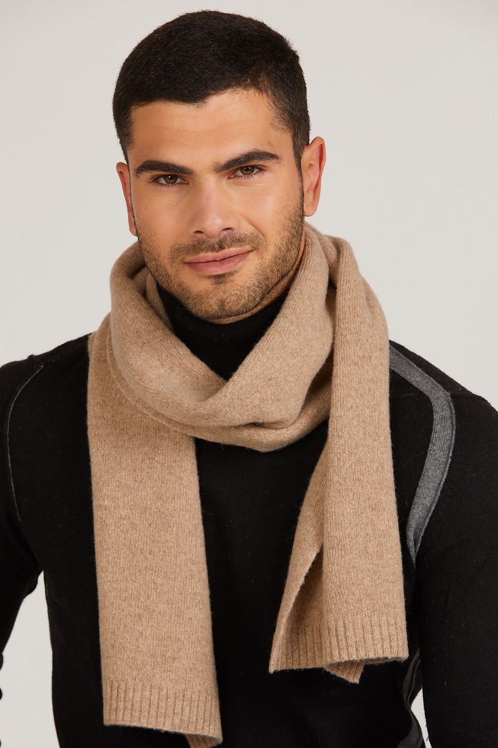 Premium Camel Wool Scarf by Kamea - Luxurious Winter Wrap for Comfort and Warmth
