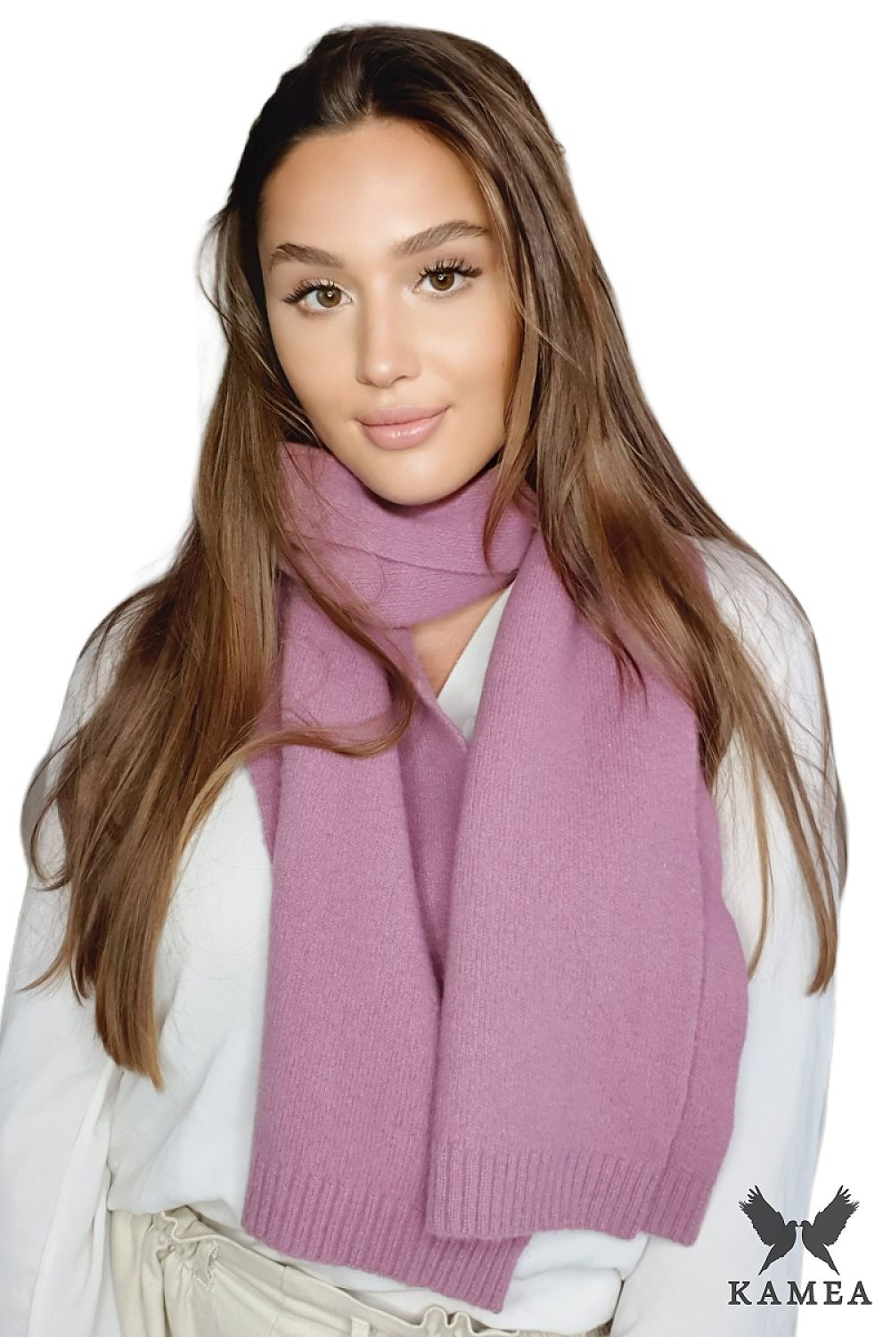 Premium Camel Wool Scarf by Kamea - Luxurious Winter Wrap for Comfort and Warmth