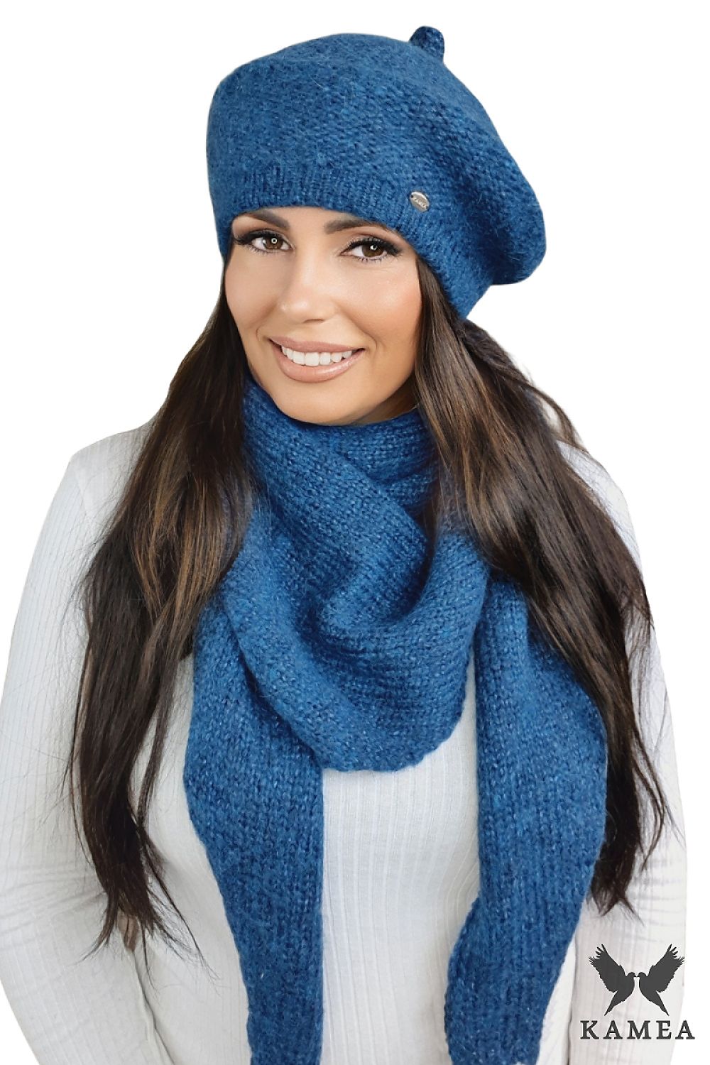 Premium Ofelia Pink Merino Wool Beret For Women With Polar Fleece Lining