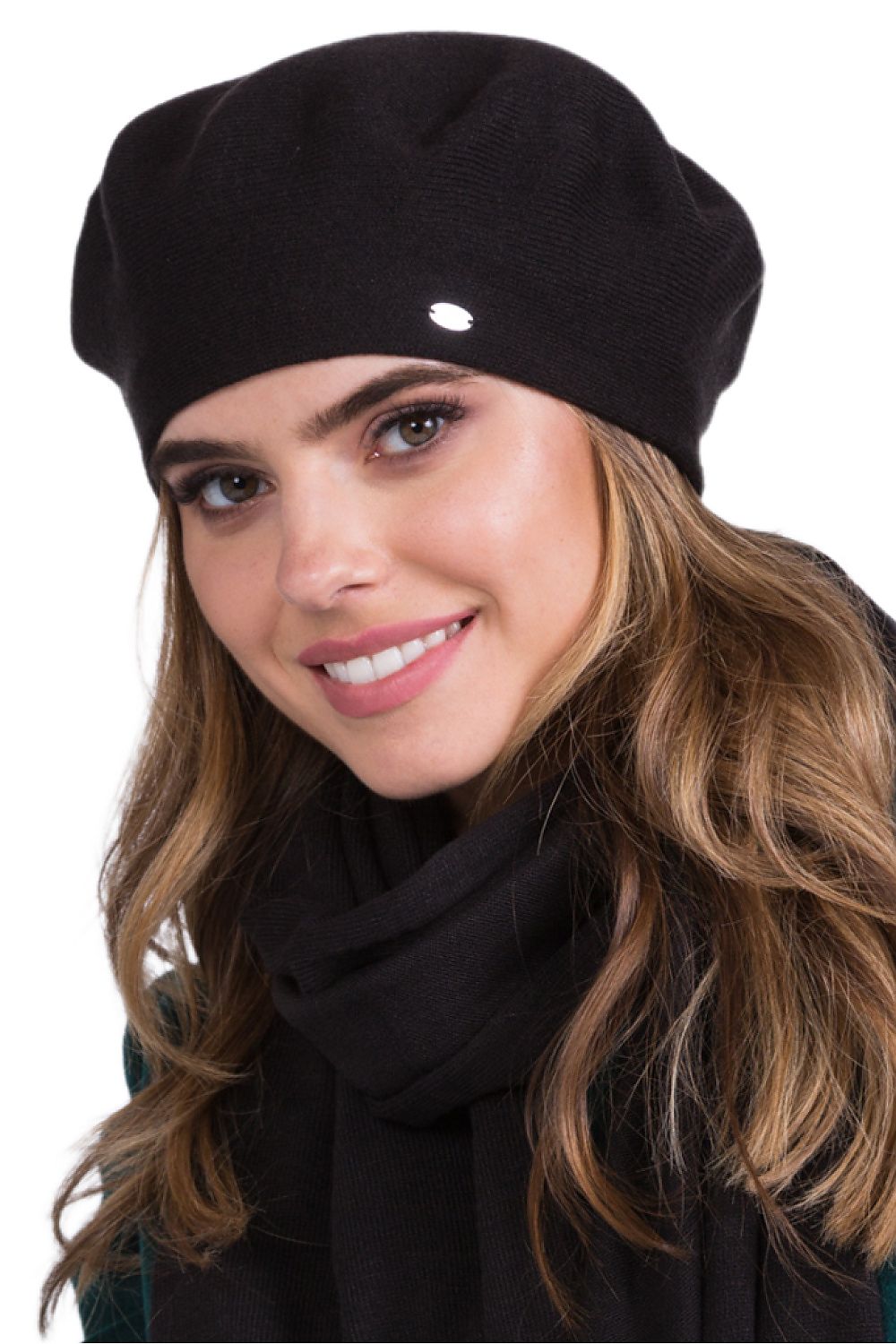 Premium INEZZ Fuchsia Beret - Elegant Women's Accessory in High-Quality Viscose Blend