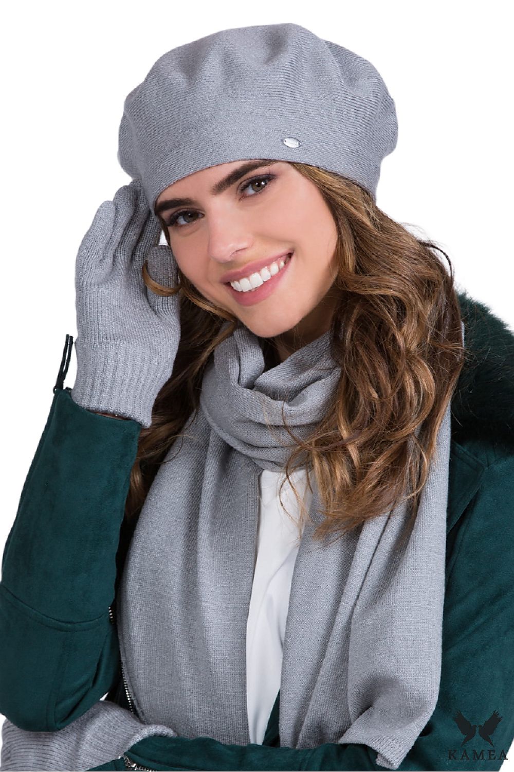 Premium INEZZ Fuchsia Beret - Elegant Women's Accessory in High-Quality Viscose Blend