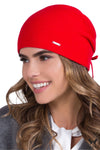 Premium Coral Women's Hat by Kamea - Classic Elegance with Lined Warmth and Silver Emblem