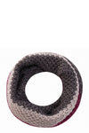 Premium Kamea Infinity Scarf in Brown - Soft Wool, Acrylic, Mohair Blend with Unique Weave Design