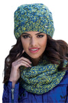 Premium Navy Blue Wool Women's Hat by Kamea - Elegant Design with Decorative Stitch