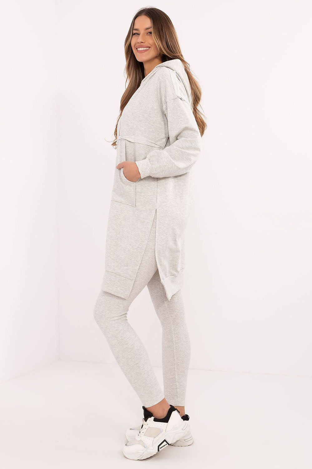 Luxury Women's Hoodie And Leggings Set, Size EU 0, Cotton Blend, Comfort Fit For Casual Styling