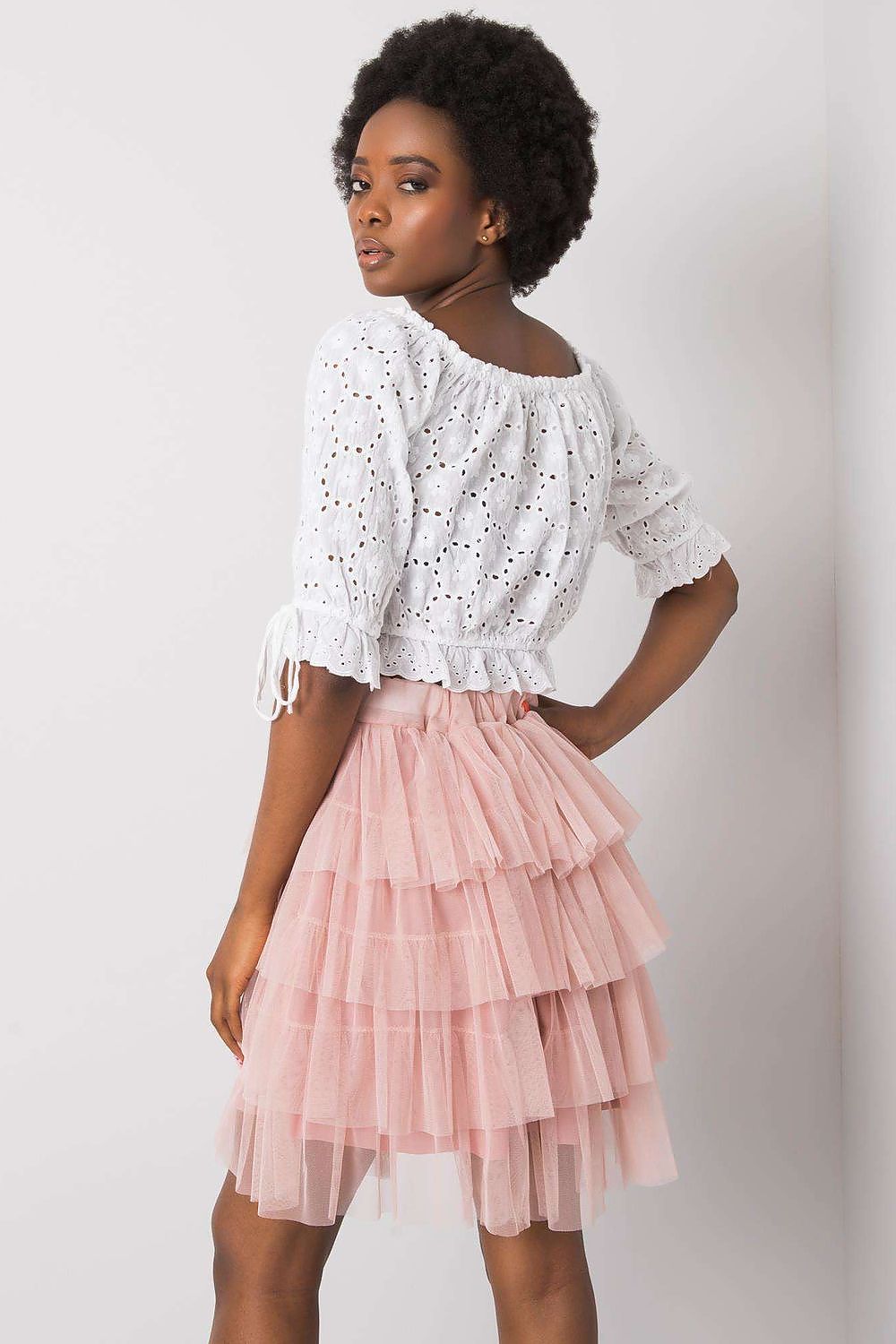 Elegant Mini Tulle Skirt With Frills, Och Bella, EU Size 0, Comfort Fit For Special Occasions