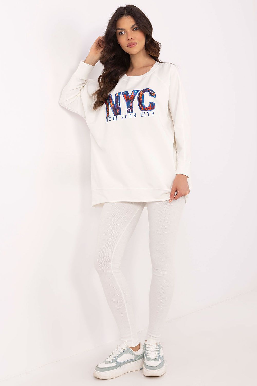 Luxury Women's Set: Comfort Sweatshirt & High Waist Leggings, EU Size 0 - Factory Price