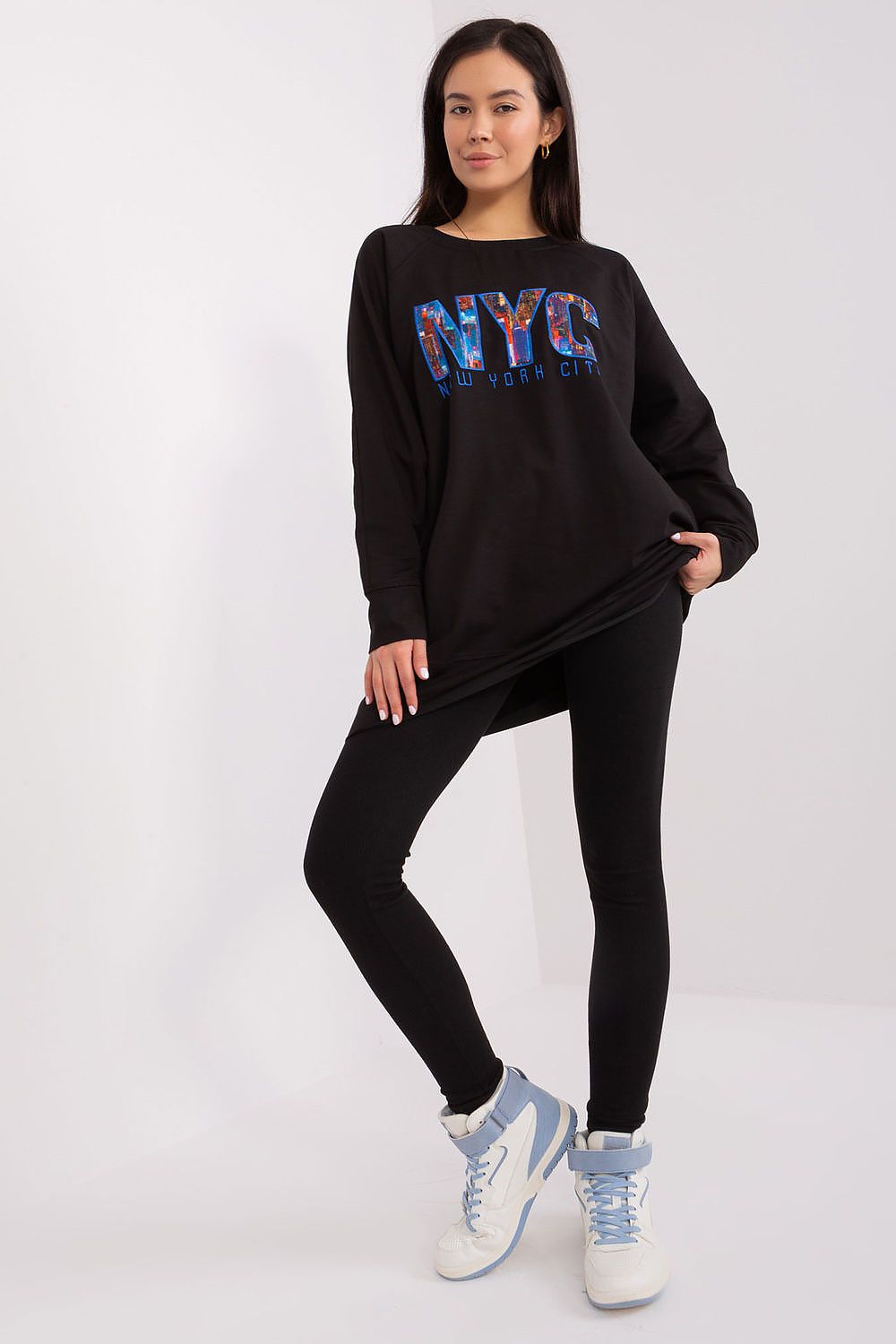 Luxury Women's Set: Comfort Sweatshirt & High Waist Leggings, EU Size 0 - Factory Price
