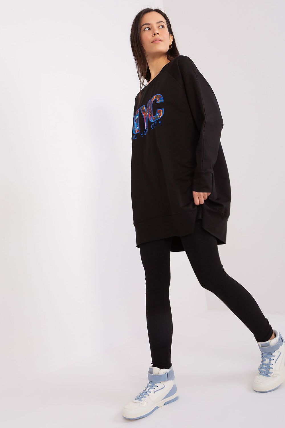 Luxury Women's Set: Comfort Sweatshirt & High Waist Leggings, EU Size 0 - Factory Price