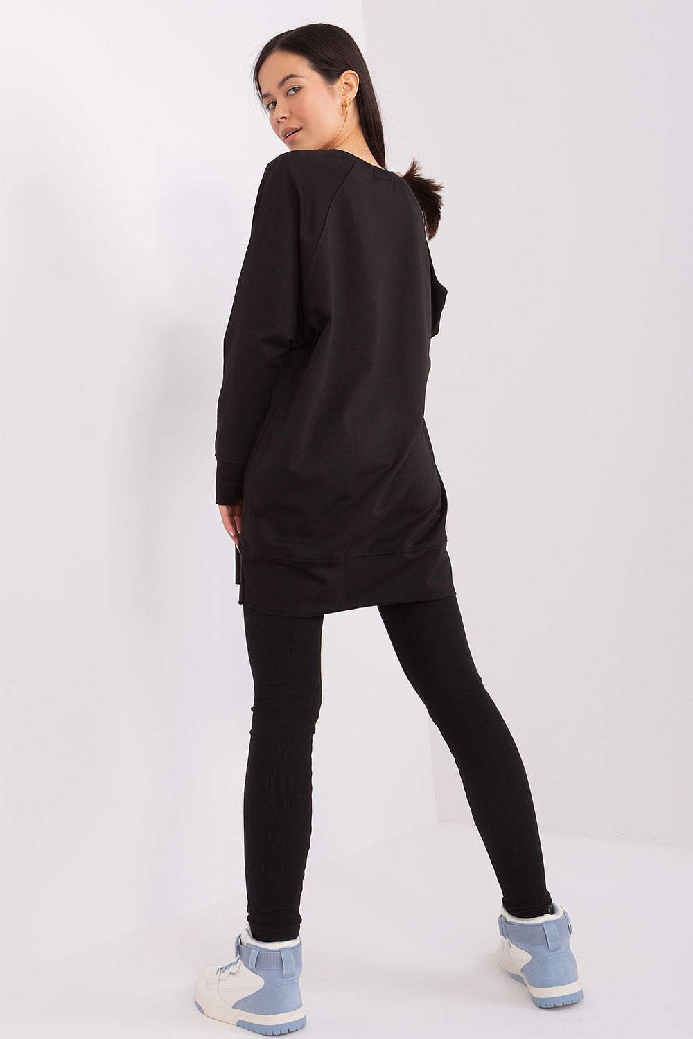 Luxury Women's Set: Comfort Sweatshirt & High Waist Leggings, EU Size 0 - Factory Price