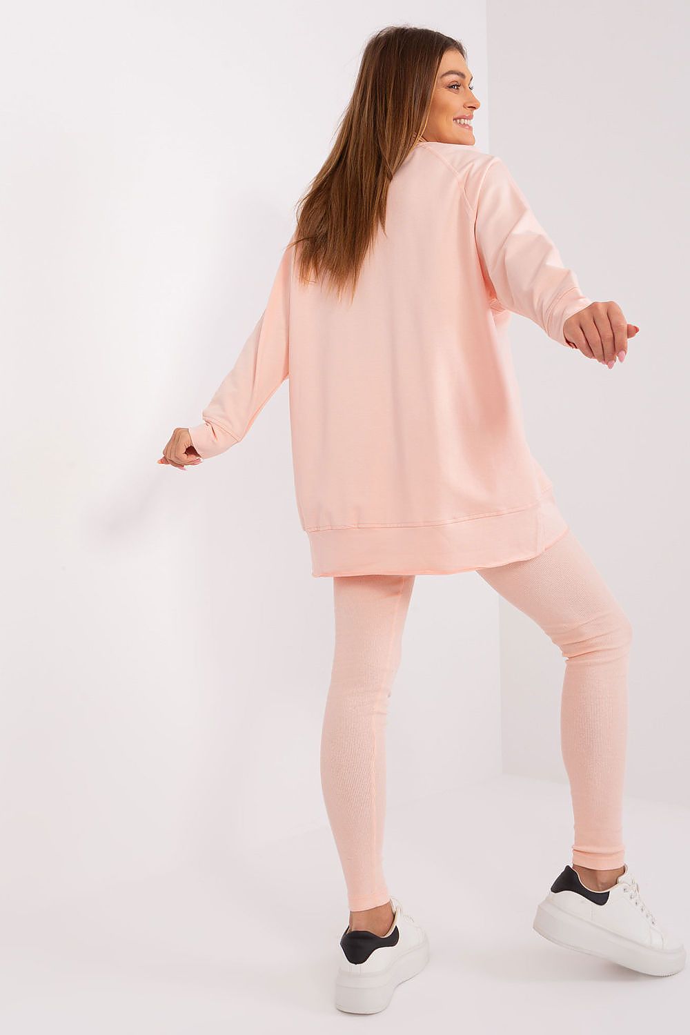 Luxury Women's Set: Comfort Sweatshirt & High Waist Leggings, EU Size 0 - Factory Price