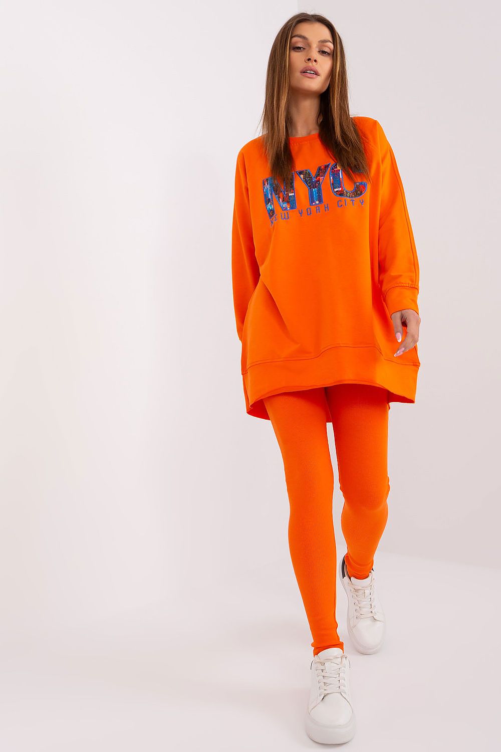 Luxury Women's Set: Comfort Sweatshirt & High Waist Leggings, EU Size 0 - Factory Price