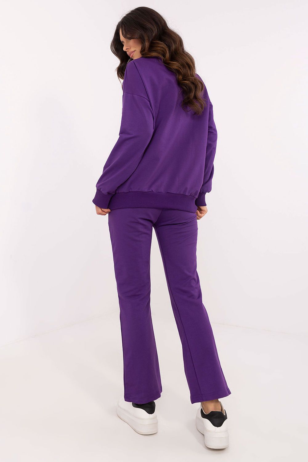 Luxury Women's 2-Piece Set with Long-Sleeve Blouse & High-Waist Straight-Leg Pants, EU Size 0, by Factory Price