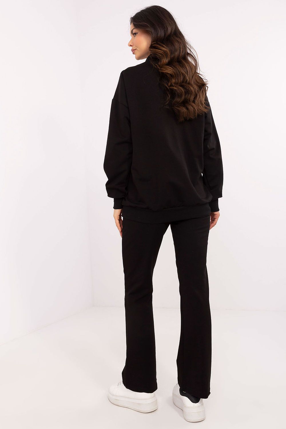Luxury Women's 2-Piece Set with Long-Sleeve Blouse & High-Waist Straight-Leg Pants, EU Size 0, by Factory Price