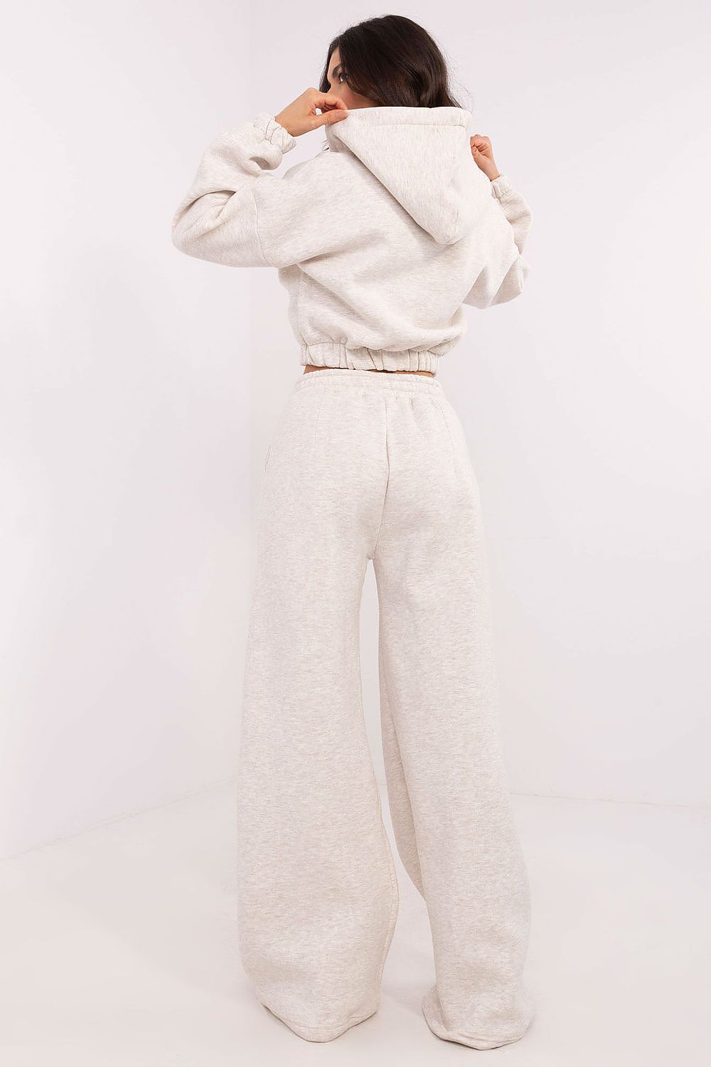 Luxury Women's Tracksuit Set in Size EU 0 - Stylish Hoodie with Wide-Leg Pants, Comfortable Fit