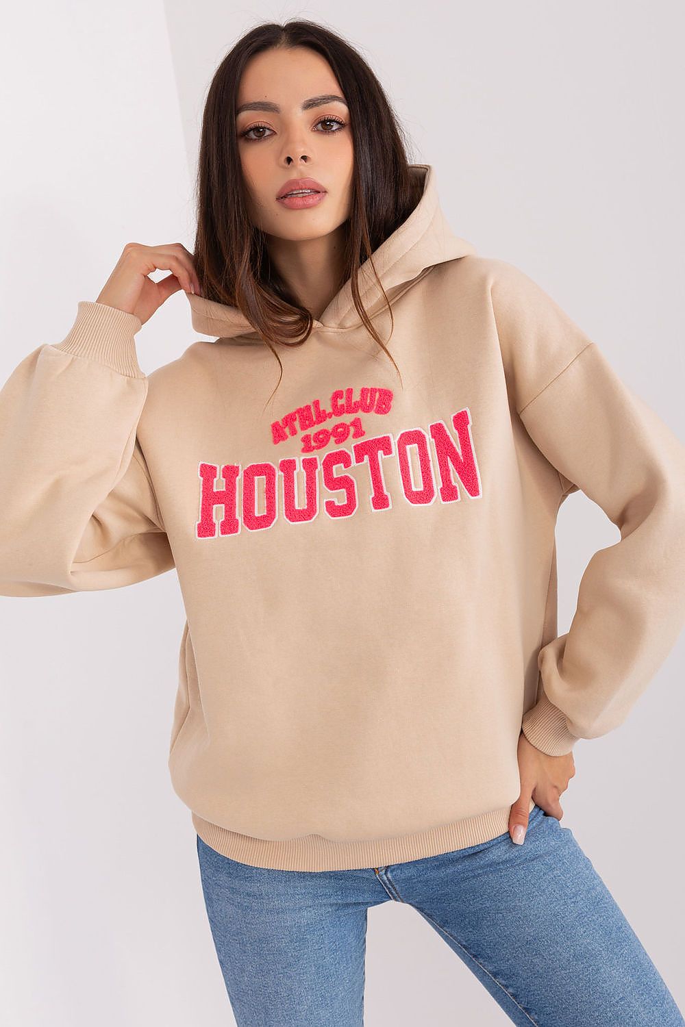 Luxury Women's Hooded Sweatshirt EU Size 0 - Stylish Cotton-Polyester Blend by Factory Price