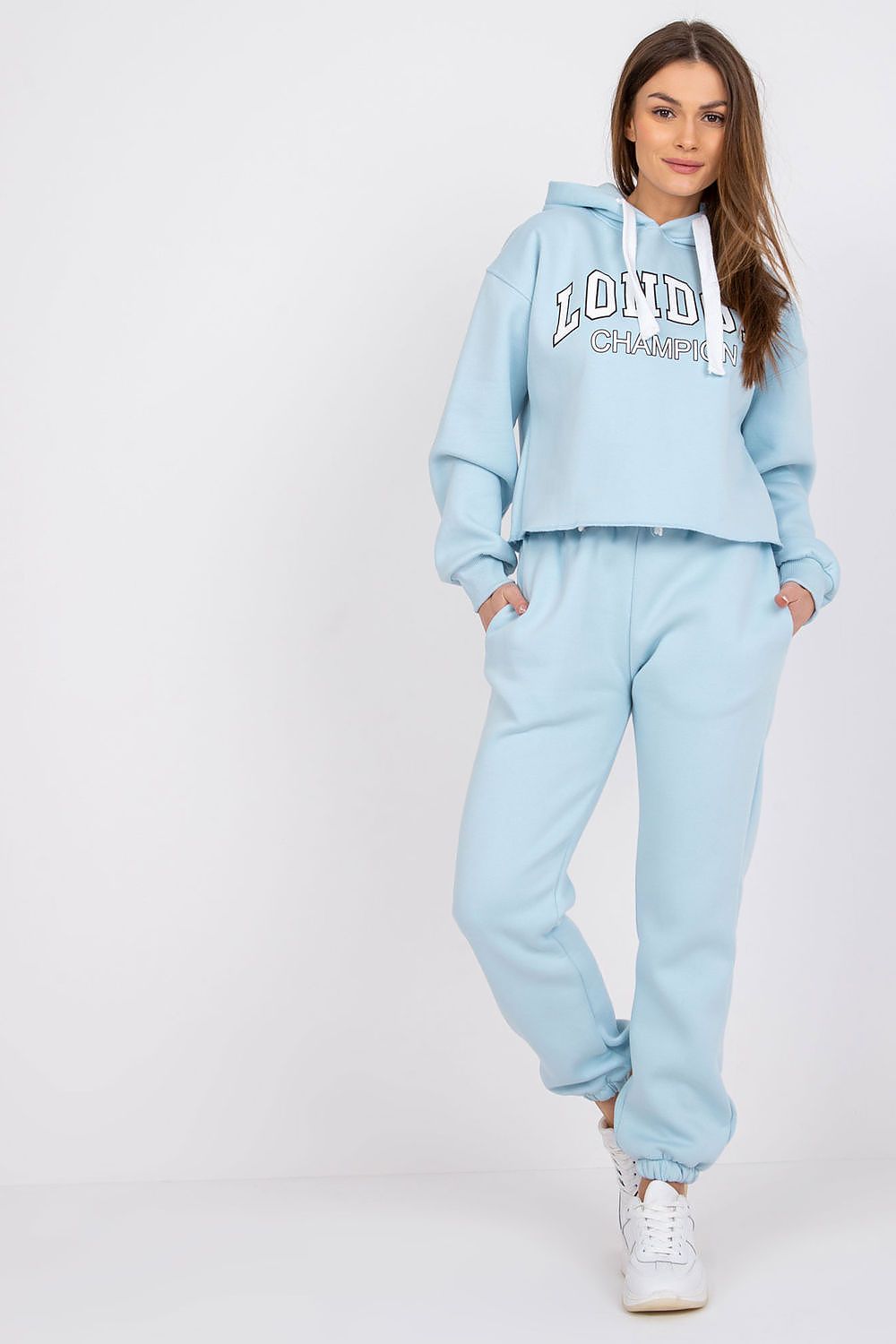 Ex Moda Casual Tracksuit Set - Cotton Blend Hoodie & Pants, EU 0, Modern Urban Style
