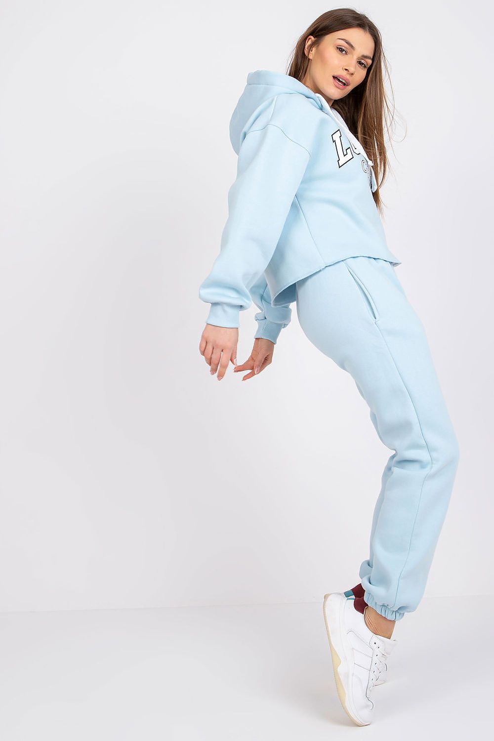 Ex Moda Casual Tracksuit Set - Cotton Blend Hoodie & Pants, EU 0, Modern Urban Style