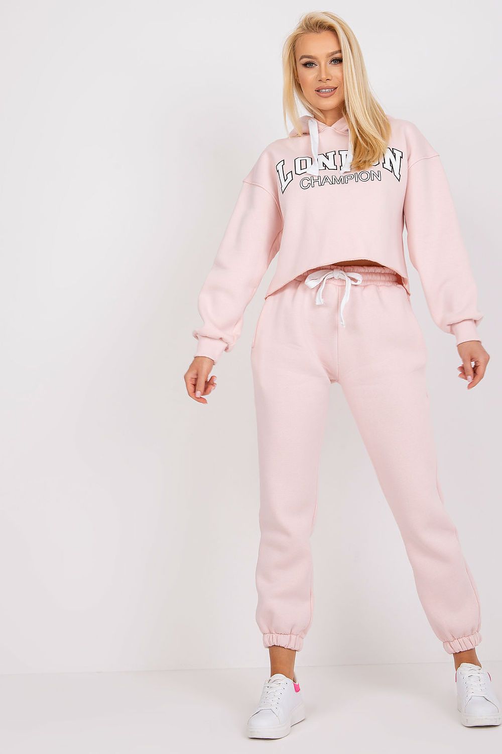 Ex Moda Casual Tracksuit Set - Cotton Blend Hoodie & Pants, EU 0, Modern Urban Style