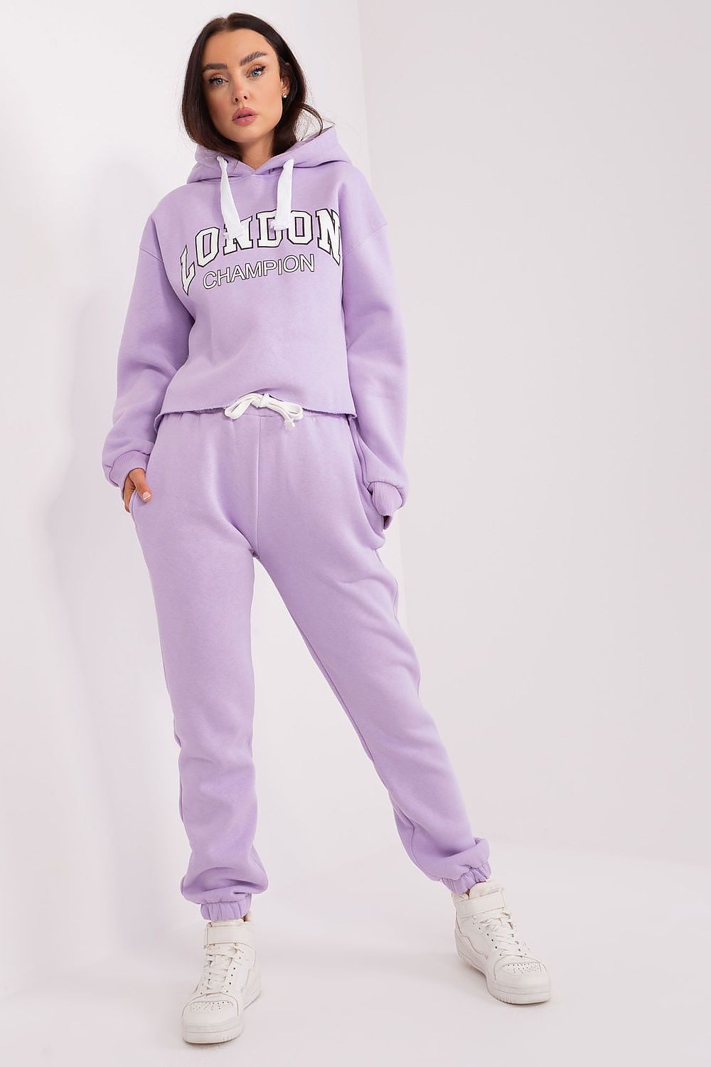 Ex Moda Casual Tracksuit Set - Cotton Blend Hoodie & Pants, EU 0, Modern Urban Style