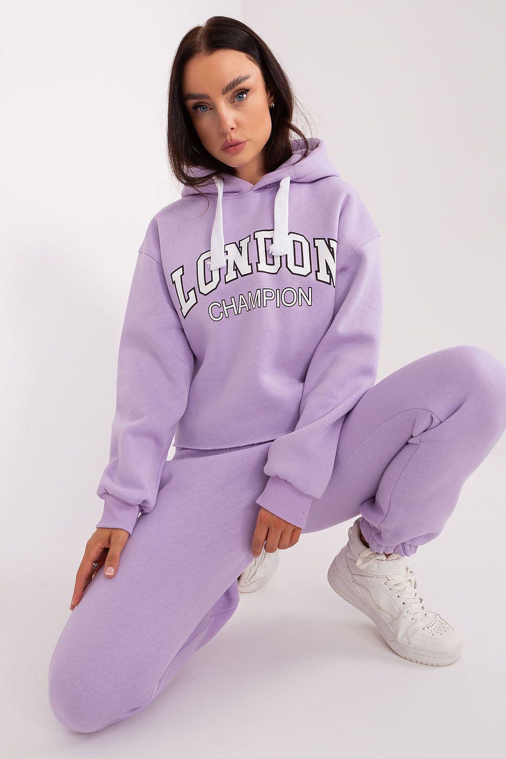Ex Moda Casual Tracksuit Set - Cotton Blend Hoodie & Pants, EU 0, Modern Urban Style