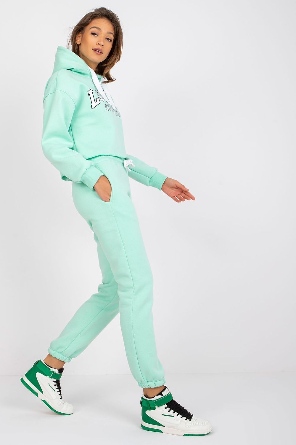 Ex Moda Casual Tracksuit Set - Cotton Blend Hoodie & Pants, EU 0, Modern Urban Style